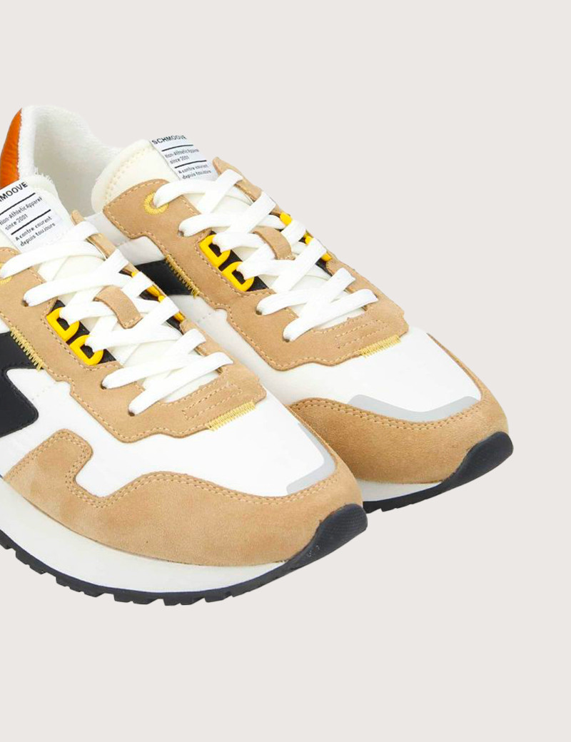 SCHMOOVE BASKETS HOMME ATHENE RUNNER BEIGES