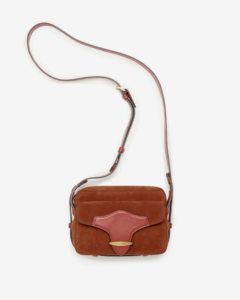 WASY SAC CAMERA EN CUIR VELOURS
