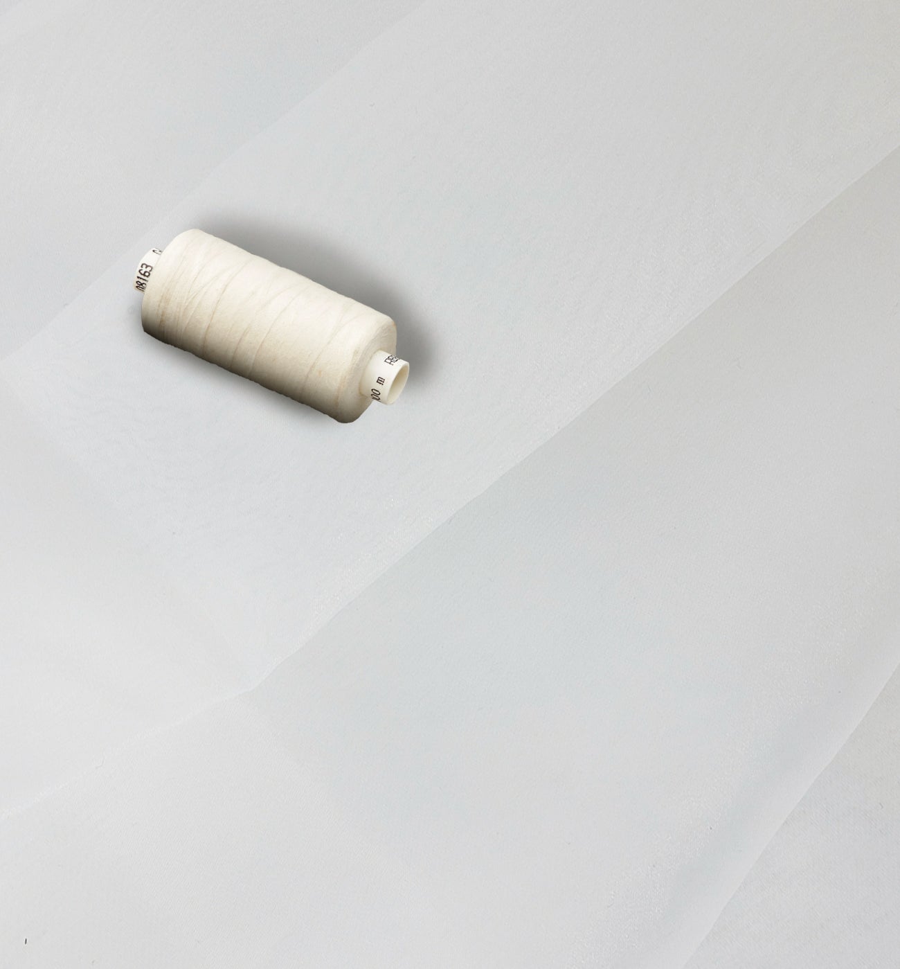 Coupon de tissu en organza - Ecru