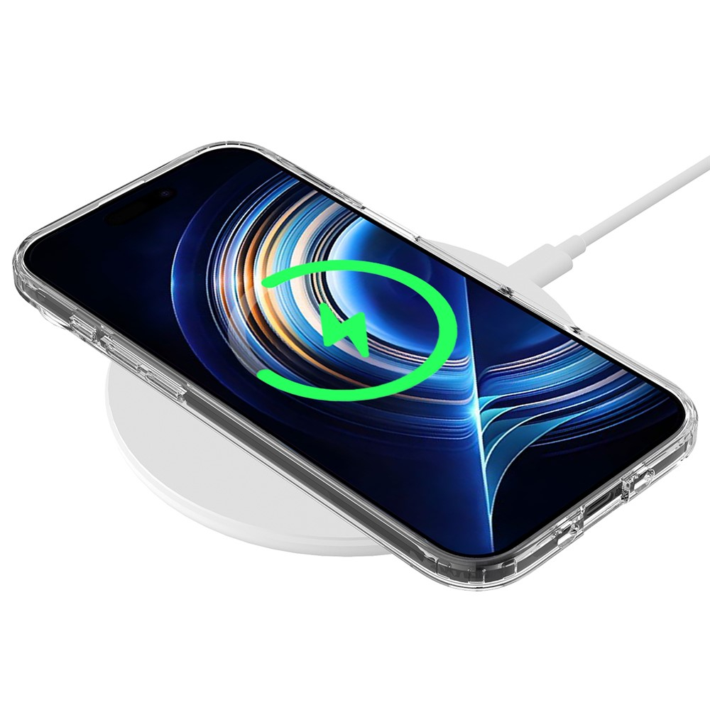 iPhone Air MagSafe Hybrid Hülle TPU Bumper Acryl Rückseite Air Cushion Fallschutz - Transparent