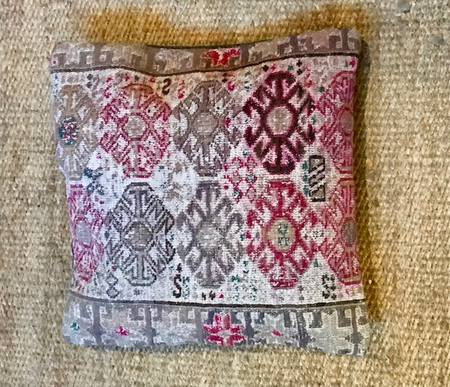 Kussen kelim Vintage natural red pattern