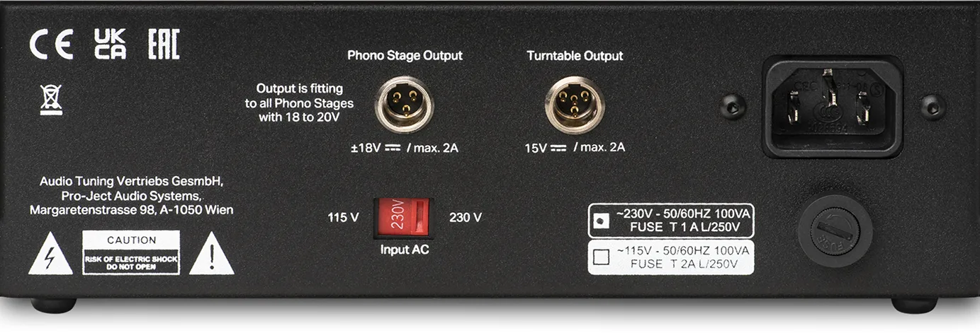 Pro-Ject Power Box RS2 Phono Noir Alimentations séparées