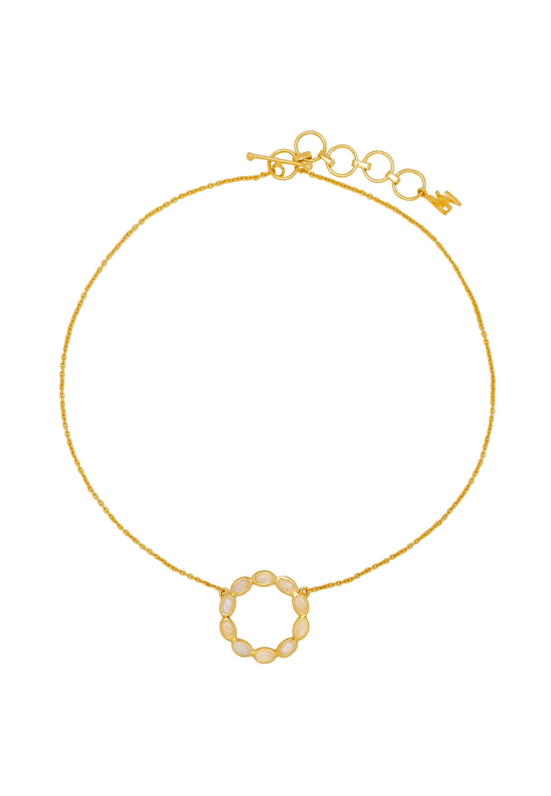 KARMA - Choker pierre de lune | Bleu
