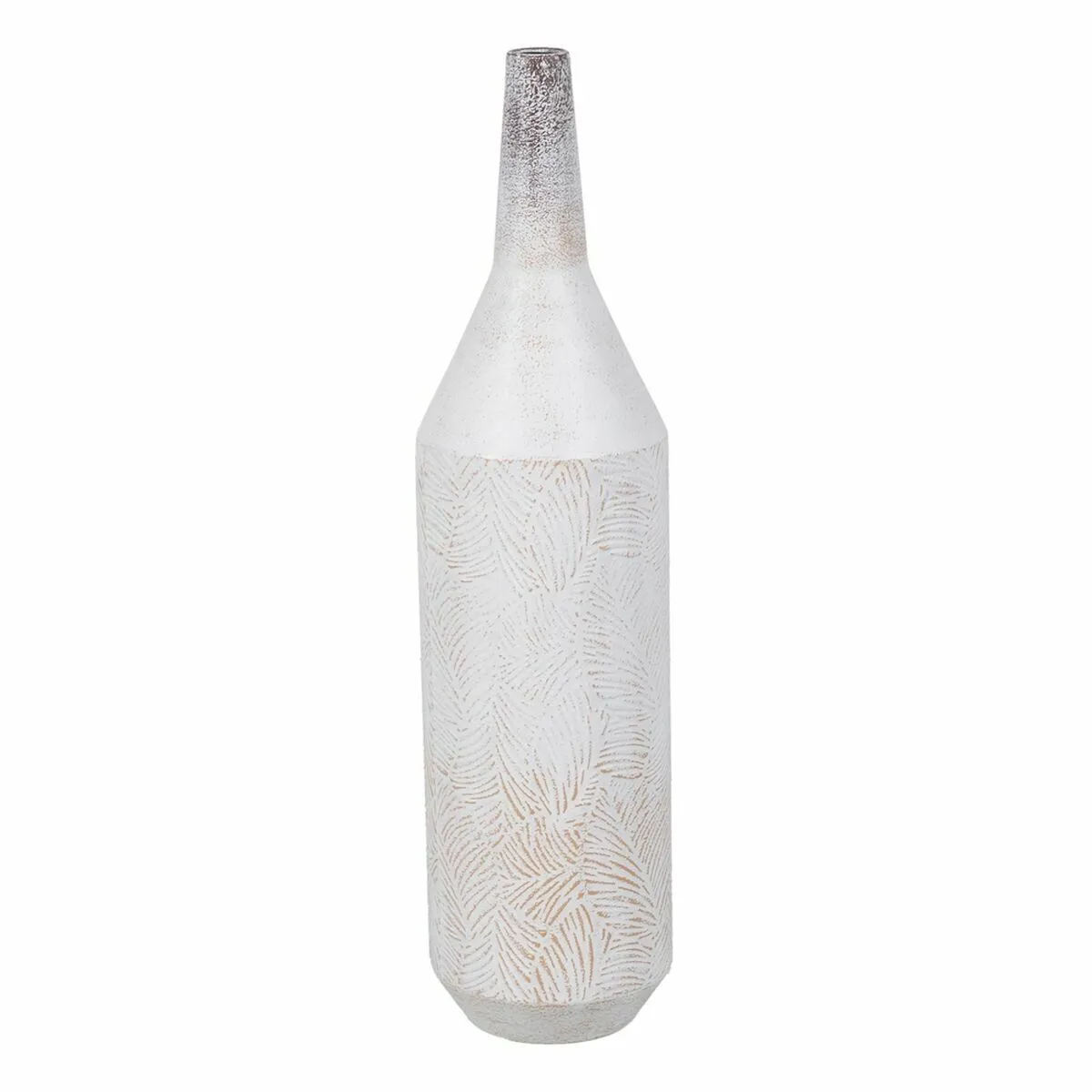BigBuy Home Vase Blanc Fer