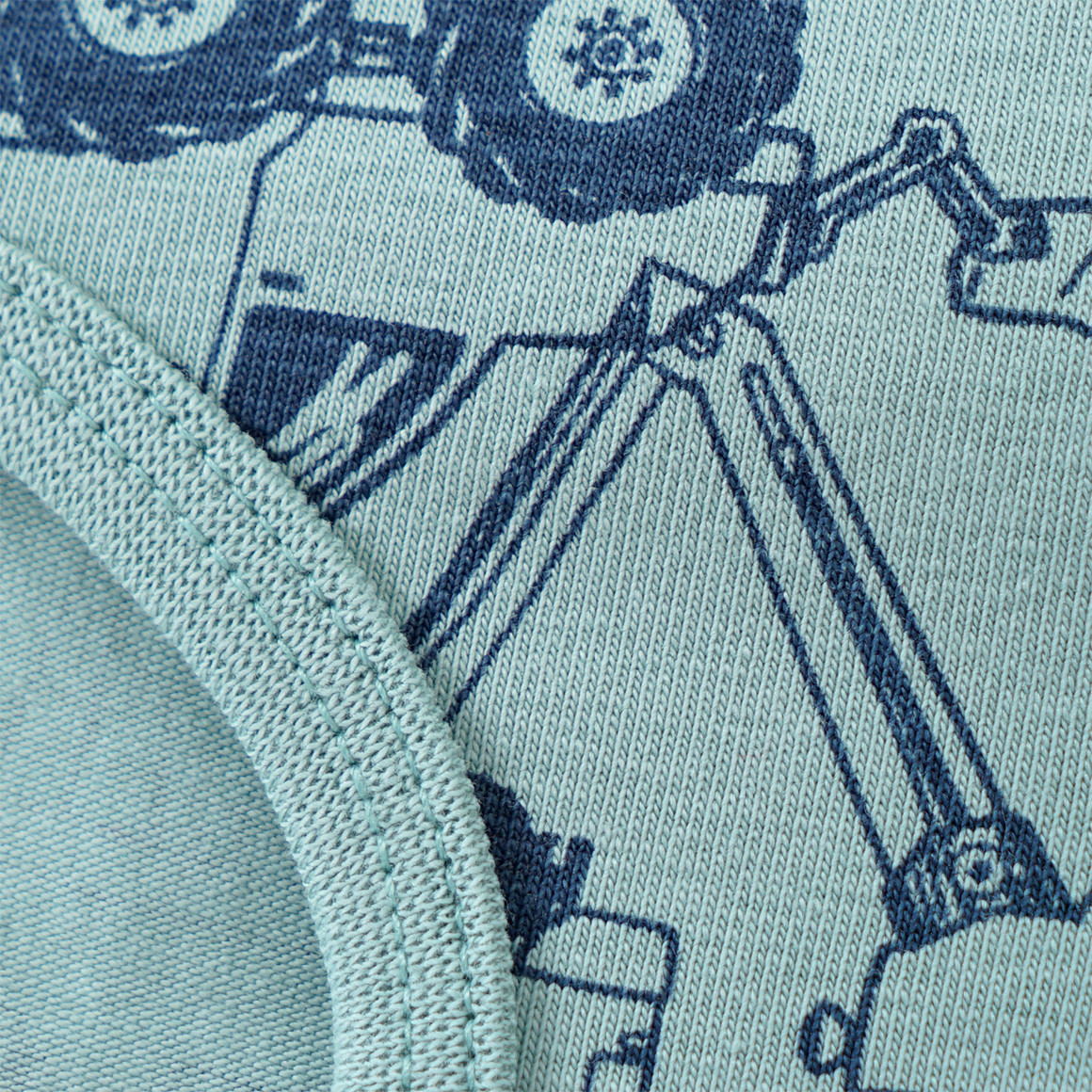 Topomini 3 Baby Slips in verschiedenen Dessins salbei / dunkelblau / hellblau