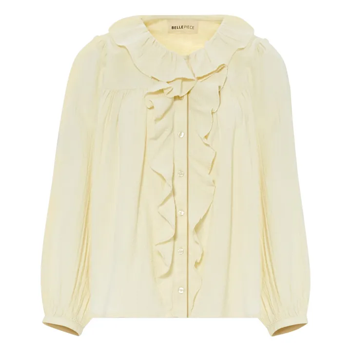 BELLEPIECE Blouse Naples Rayures Dobby | Ecru