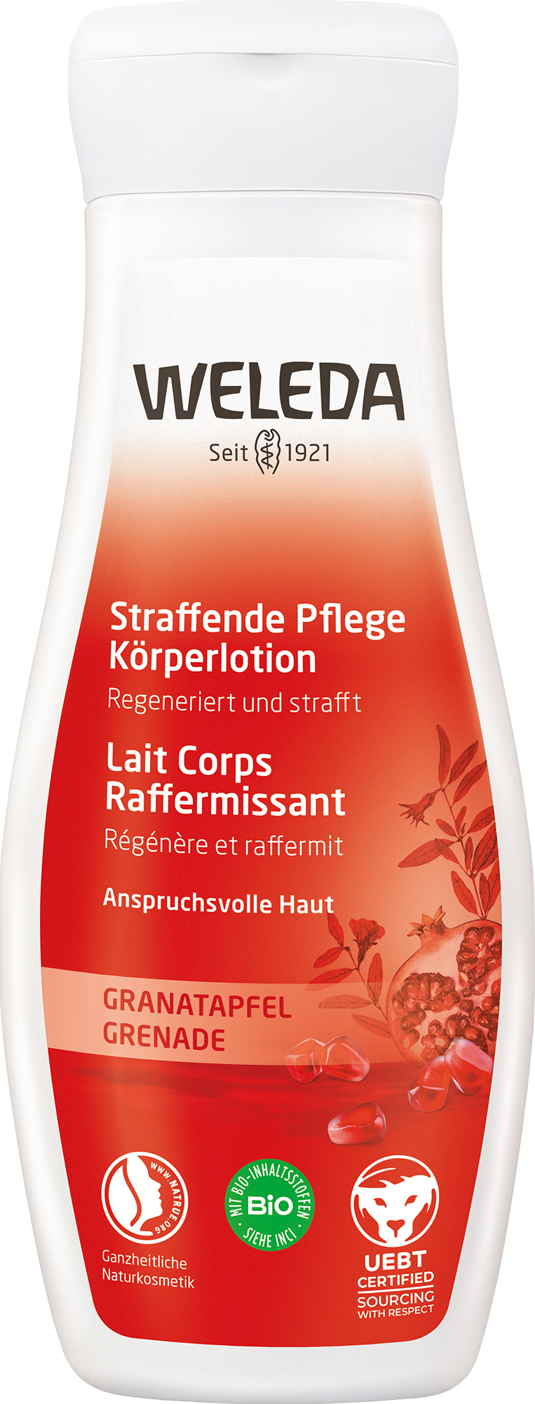 Weleda Körperlotion<br>200 ml, Flasche, straffend Granatapfel
