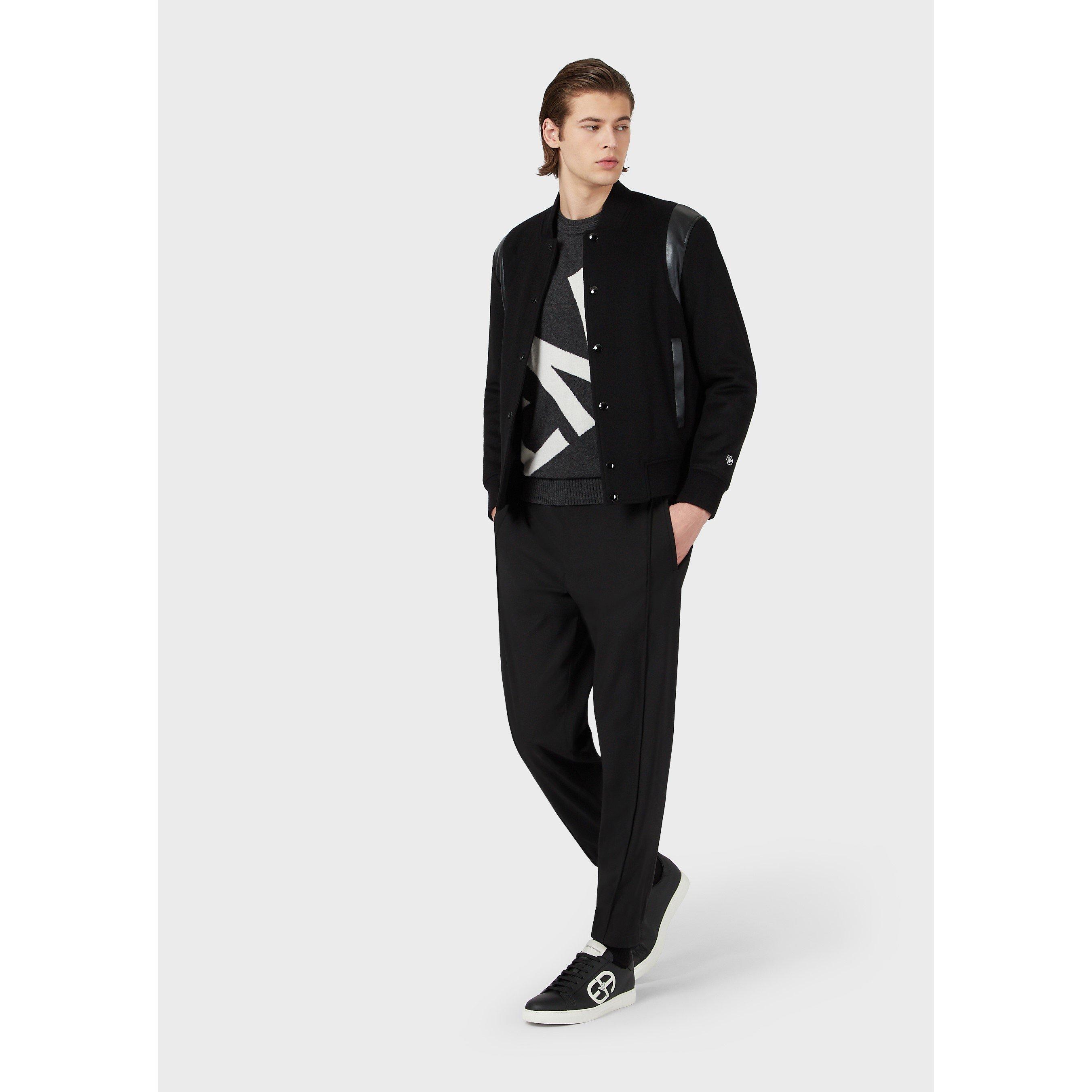 Emporio Armani Logo Knit Crew Sweater