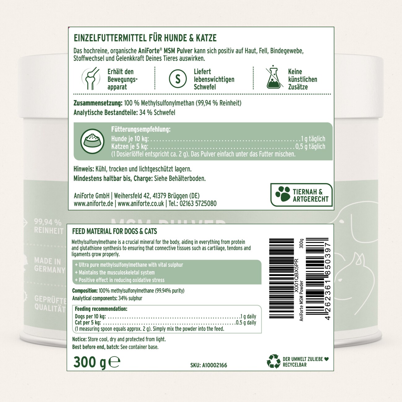 AniForte MSM Pulver 300g
