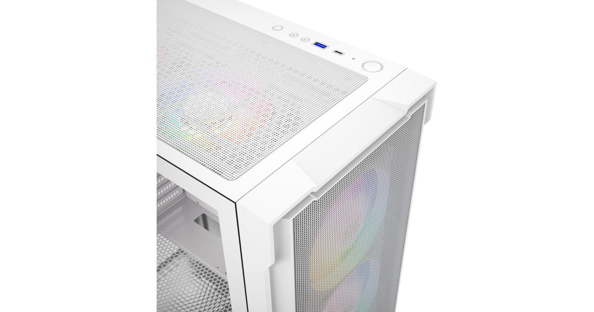 XYZ PC GearAirone 300-X Mesh midi tower behuizing  (Wit | 1x USB-A | 1x USB-C | Tempered Glass)