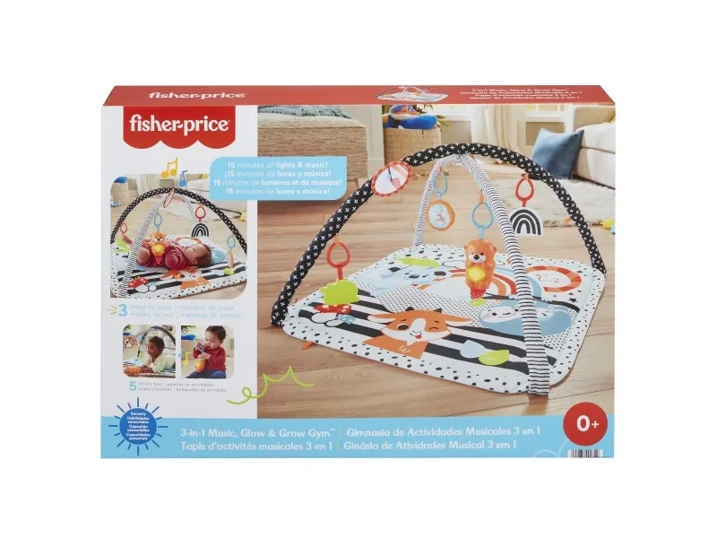 Fisher Price 3-in-1 Music Glow & Grow Gym