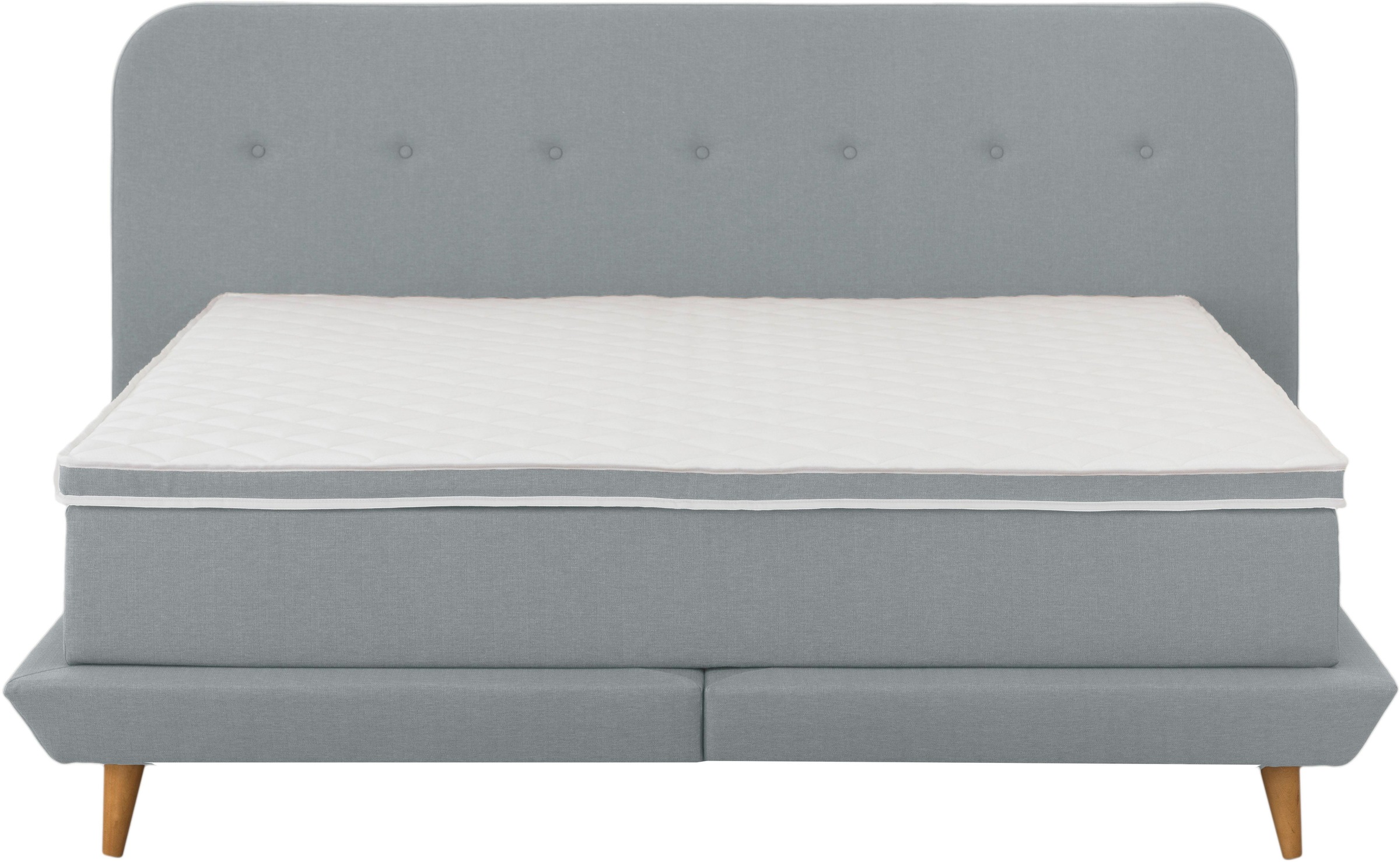andas Boxspringbett »Premium« Steppung mit Knopfheftung, inkl. Topper