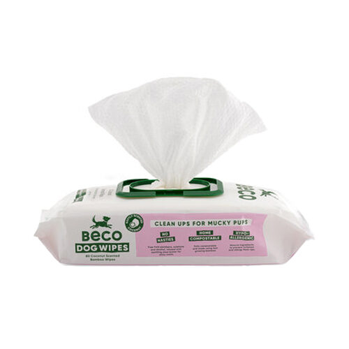 Beco Bamboo Dog Wipes - Coconut
