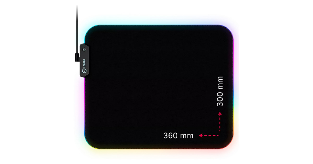 LORGARSteller 913 gaming muismat  (Zwart)