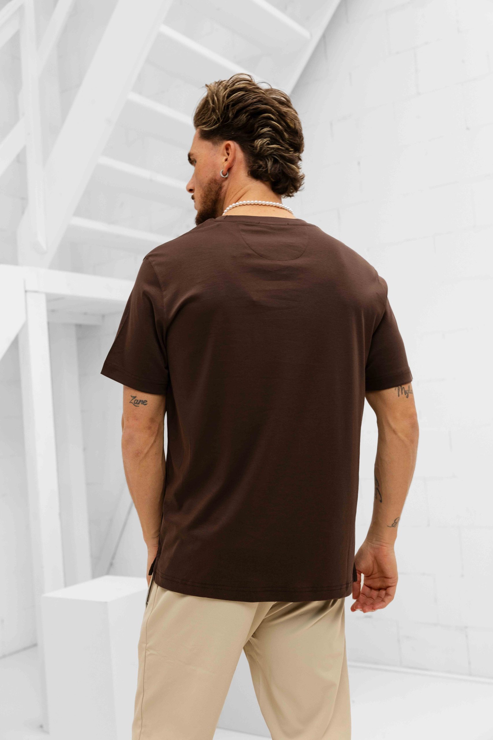 Cou7ure Essentials Reflection T-Shirt Heren Bruin