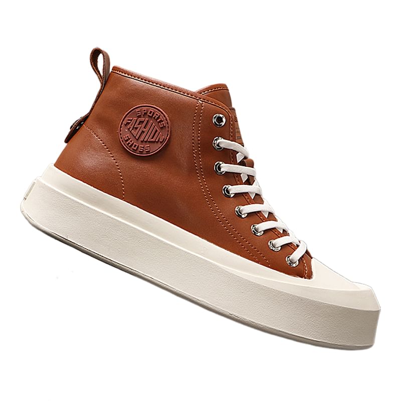Mr Ozera - Platform Lettering High-Top Sneakers