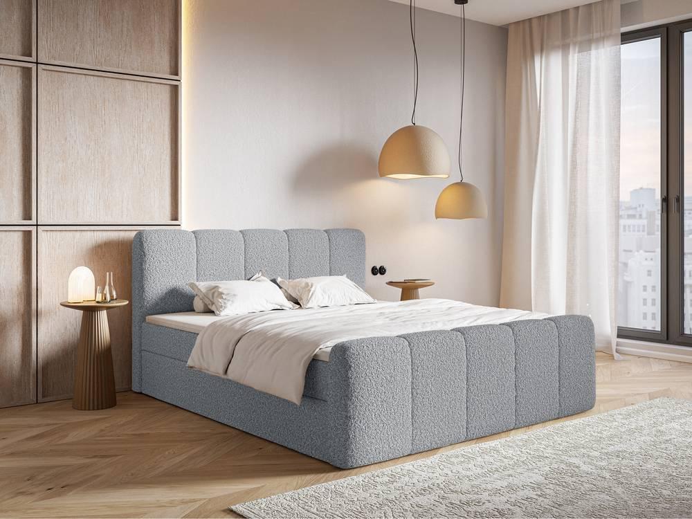 NADUVI Collection Boxspring Chloe 160x200 bouclé met opbergruimte