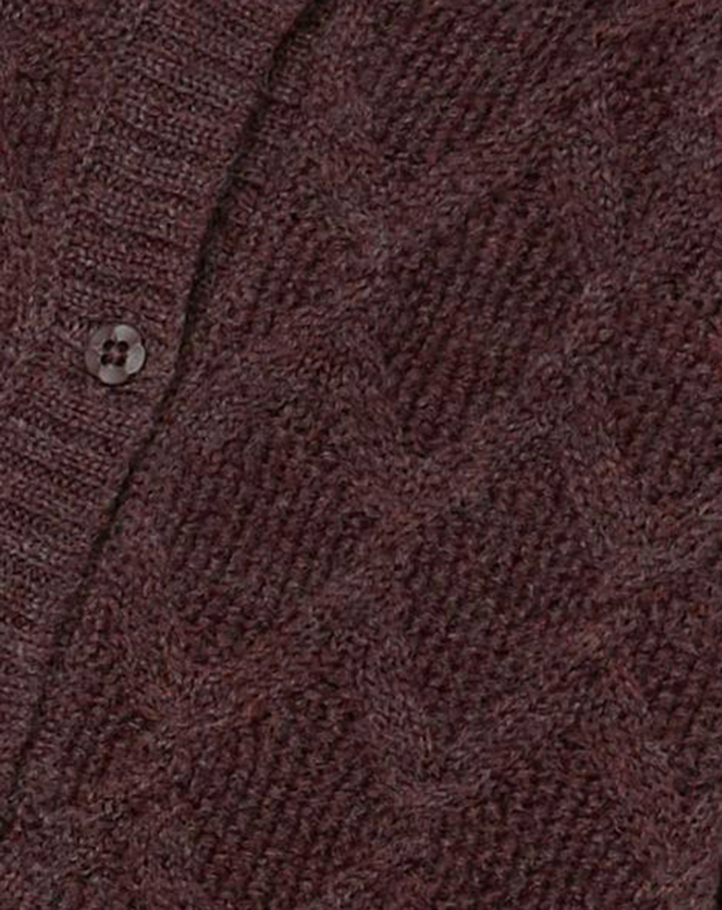 Strickjacke NMFWRILLA in deep mahogany