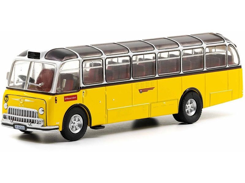 ACE Bus C40U Haifisch PTT 3-Pässe-Fahrt 1:87 Detailgetreuer Miniaturbus im kompakten Format