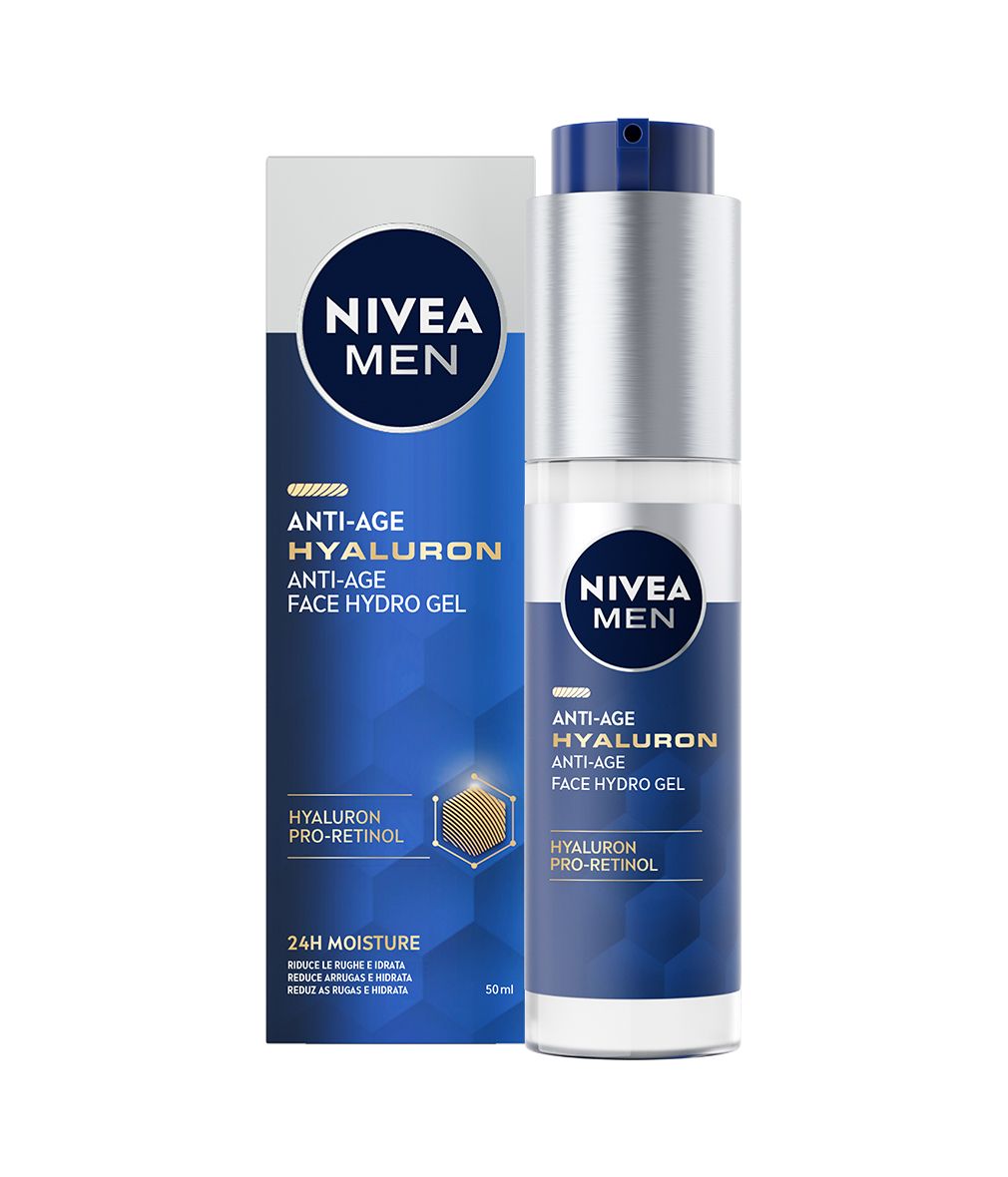 Men Hyaluron Gel Facial Hidratante Antiedad Cremas antiarrugas