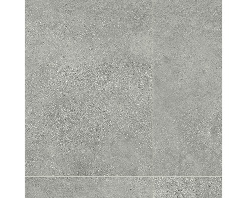 Gaia Tempesta FB593 PVC vloer, tegeldecor grijs, 300 cm breed (per meter verkocht)