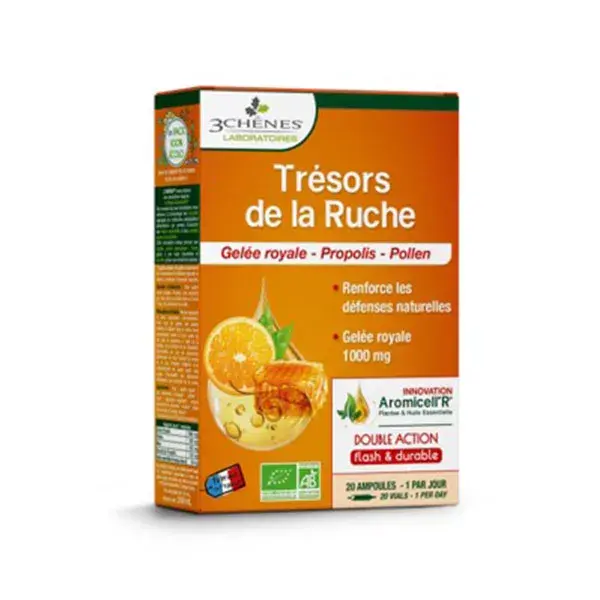 3 Lâmpadas de Inverno Chênes, Tesouros Orgânicos da Colmeia, 20 lâmpadas