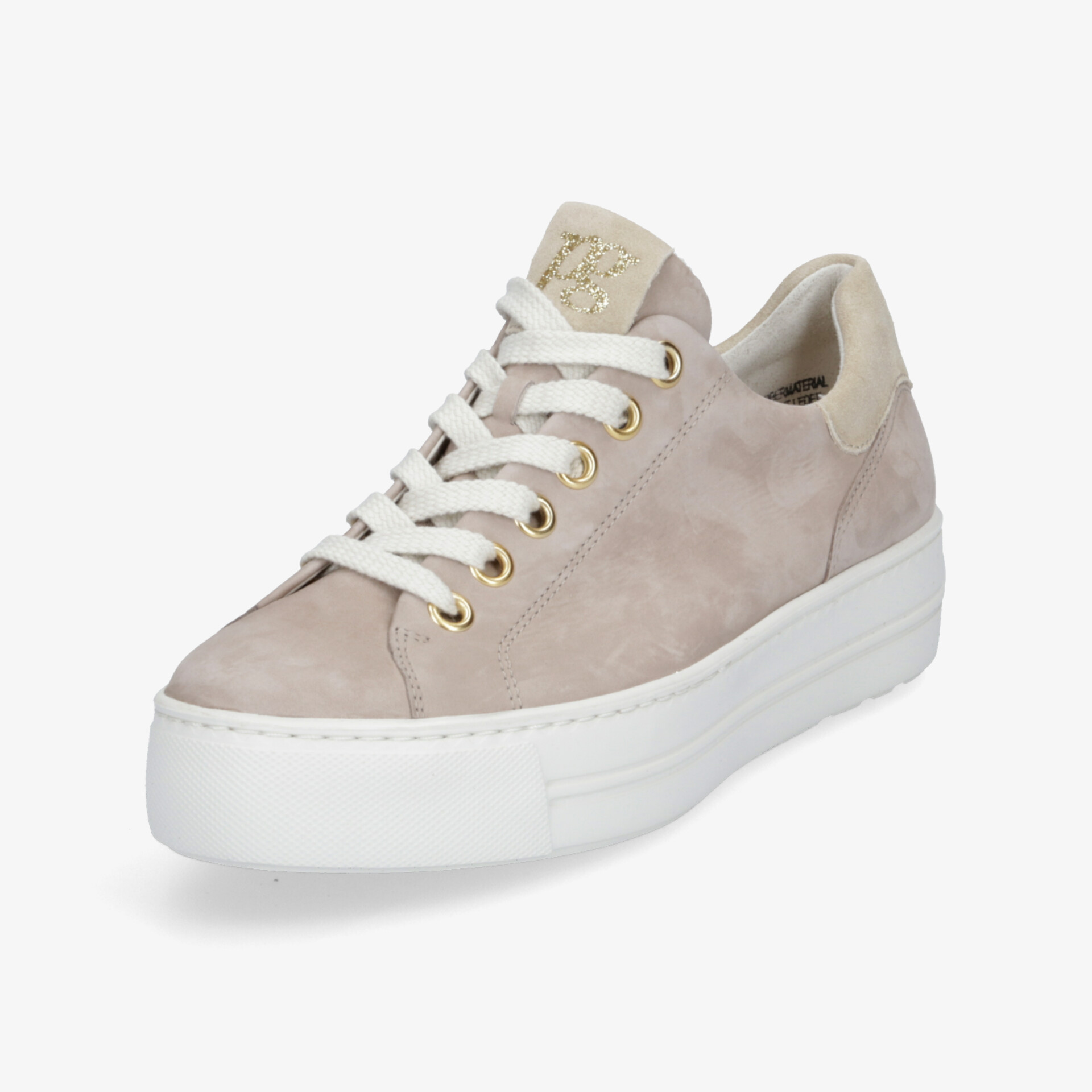 paul green Damen Plateau Schnürer beige
