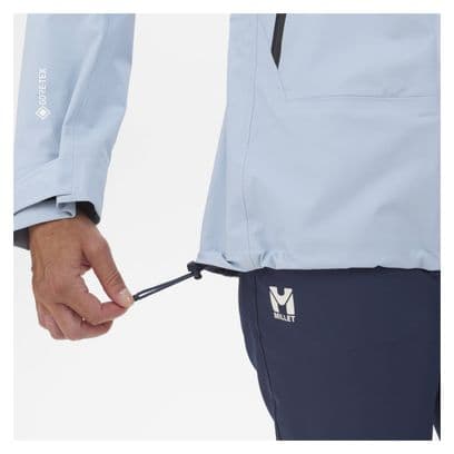 Veste Imperméable Femme Millet Kamet Gore-Tex Bleu Clair