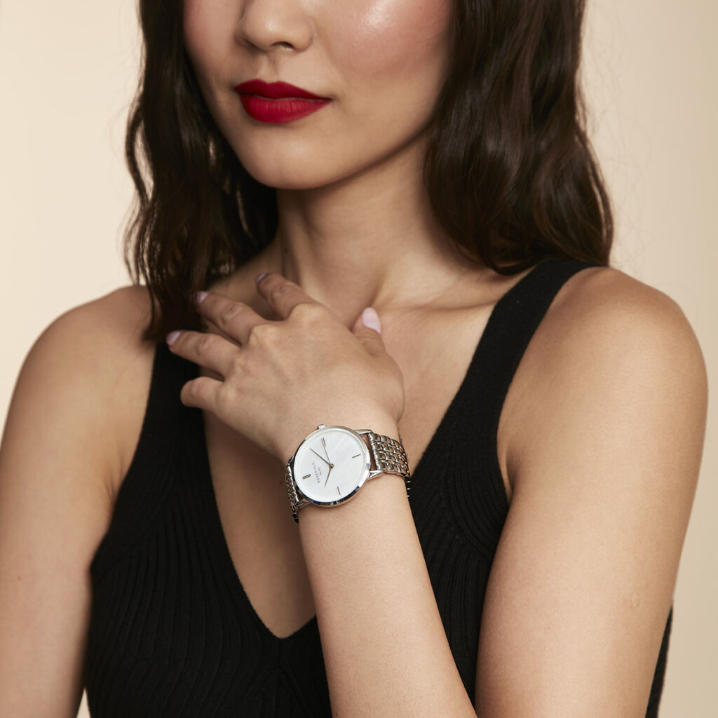 Montre Rosefield Pearl Edit Blanc