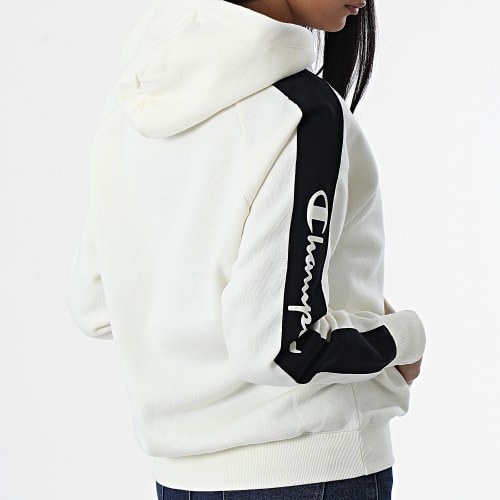 Sweat Capuche Femme A Bandes 115571 Beige