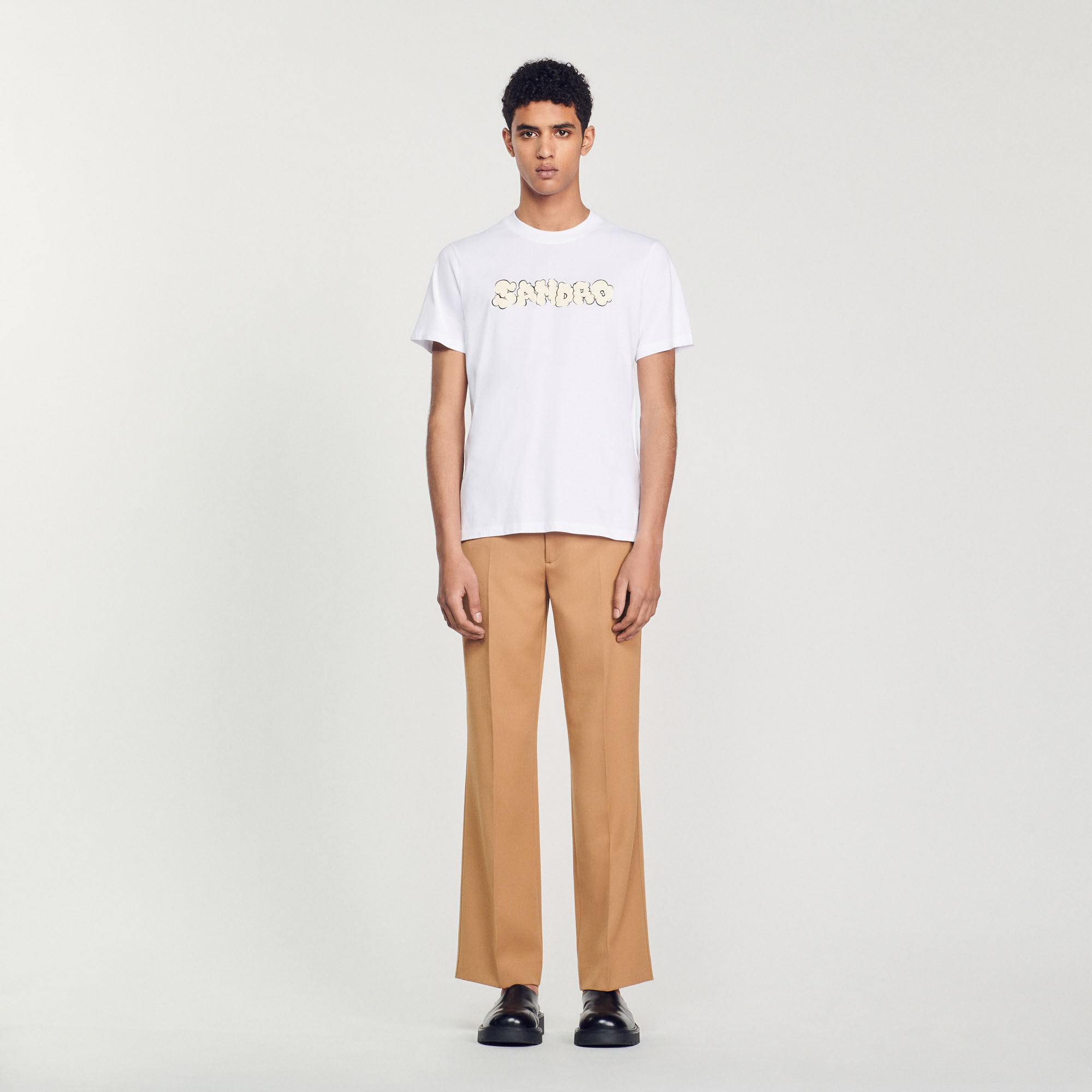 T-shirt broderie Sandro