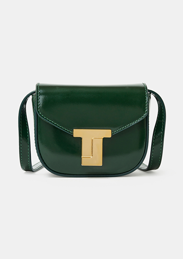 Sac 8 Bis minivert émeraude en cuir