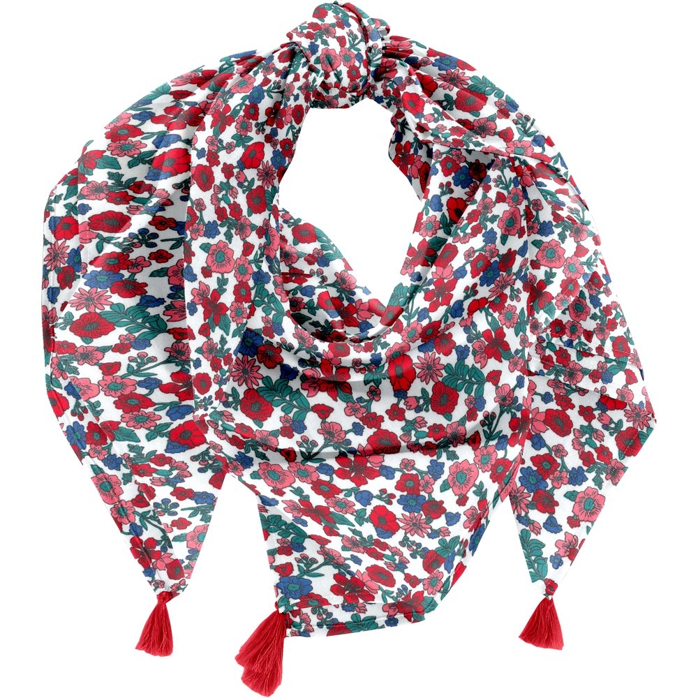 Foulard Pompon Prairie Fleurie