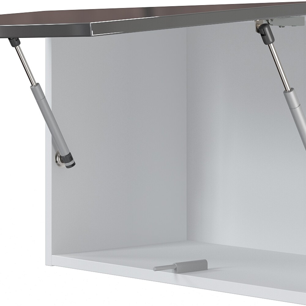 Vicco Küchenzeile Küchenblock Einbauküche Raul Weiß Anthrazit Hochglanz 240 cm modern grifflos Küchenschränke Küchenmöbel