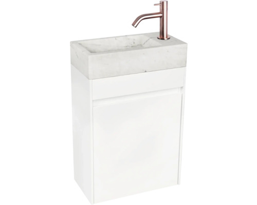 Wastafelmeubel Verschil HURA L BxHxD 39,5 x 52 cm x 21,5 cm Frontkleur wit