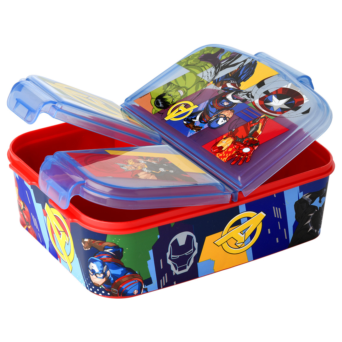 Topolino MARVEL Avengers Brotdose dunkelblau / rot