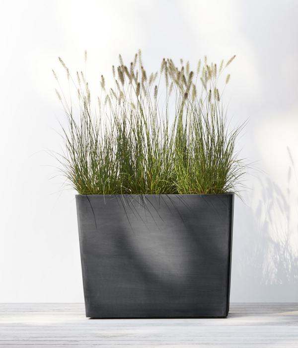 Ecopots Kunststoff-Kasten Paris mit Rollen,