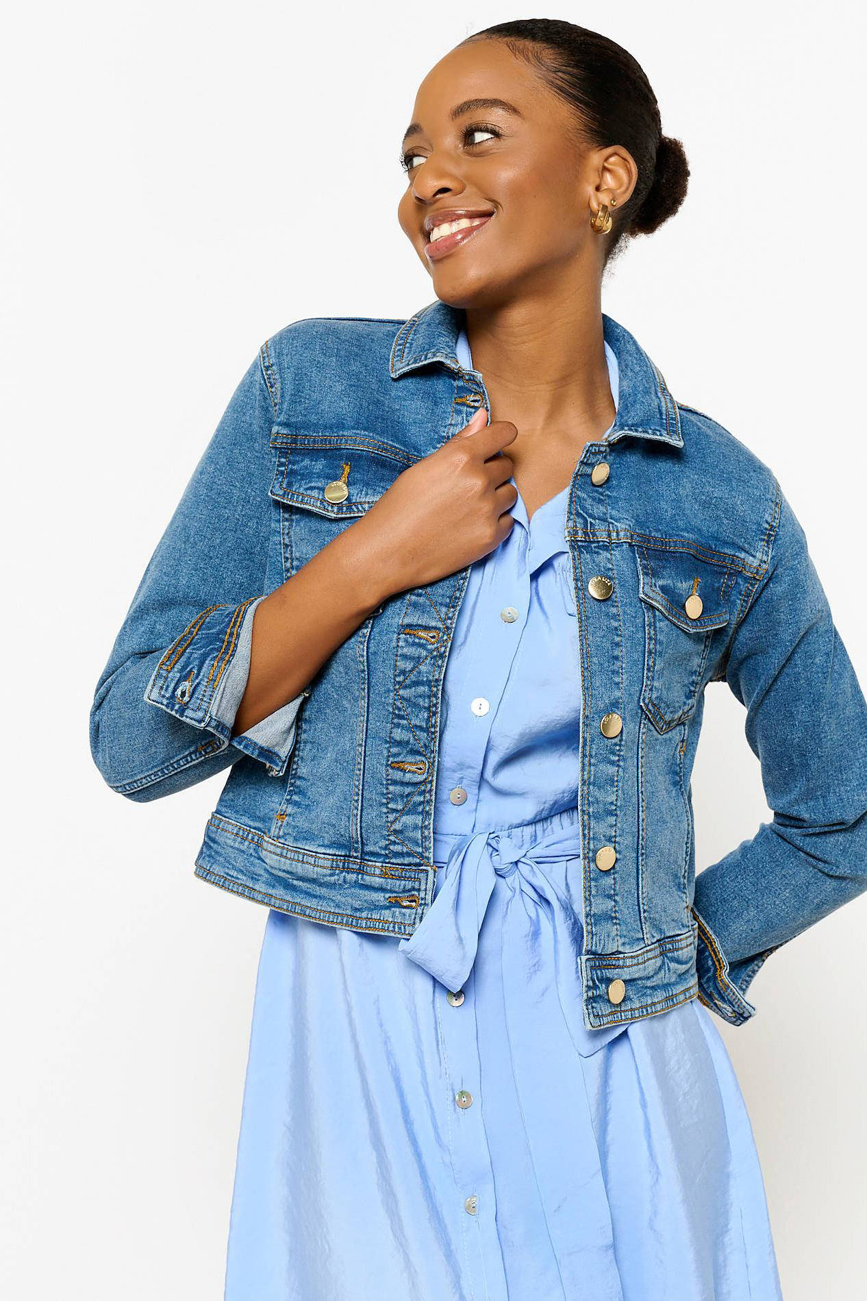LOLALIZA spijkerjasje medium blue denim