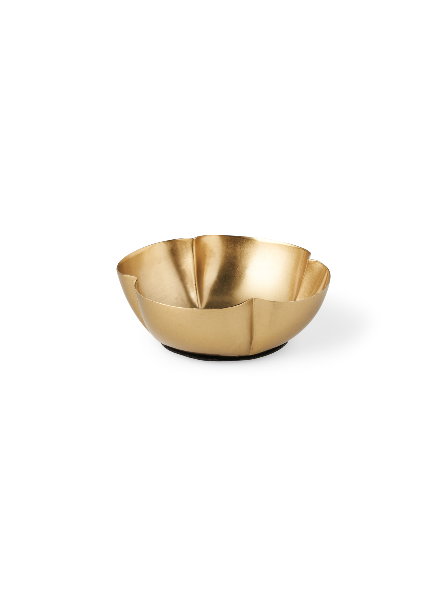 Fyrfadsstage | Jern. Ø8 x 2,6 cm.  | Gold