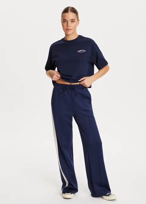 Sweatpants met strepen blauw (BLW.D)
