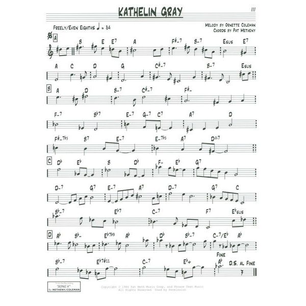 Hal Leonard The Pat Metheny Real Book C