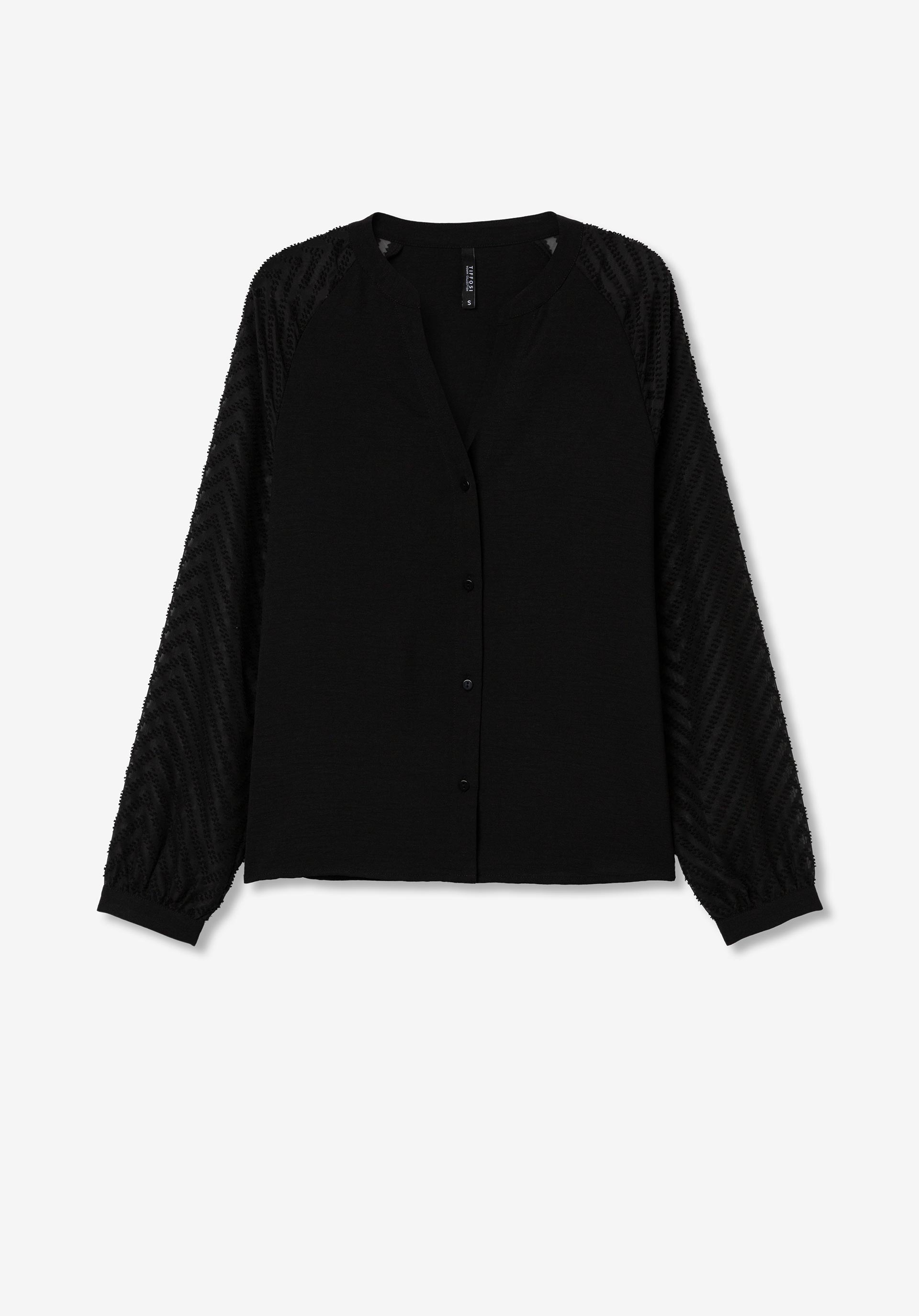 Camisa Efeito Enrugado Pormenor Plumeti