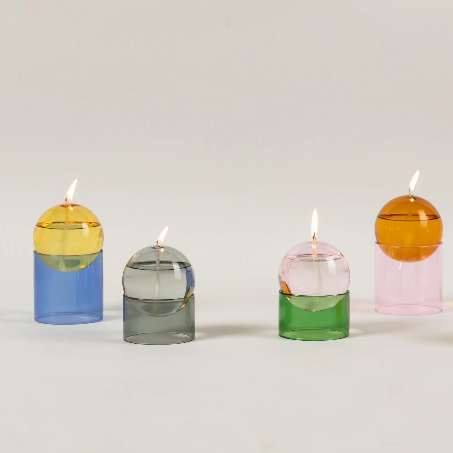 Studio About  Bubble Olielys - Rosa/grøn