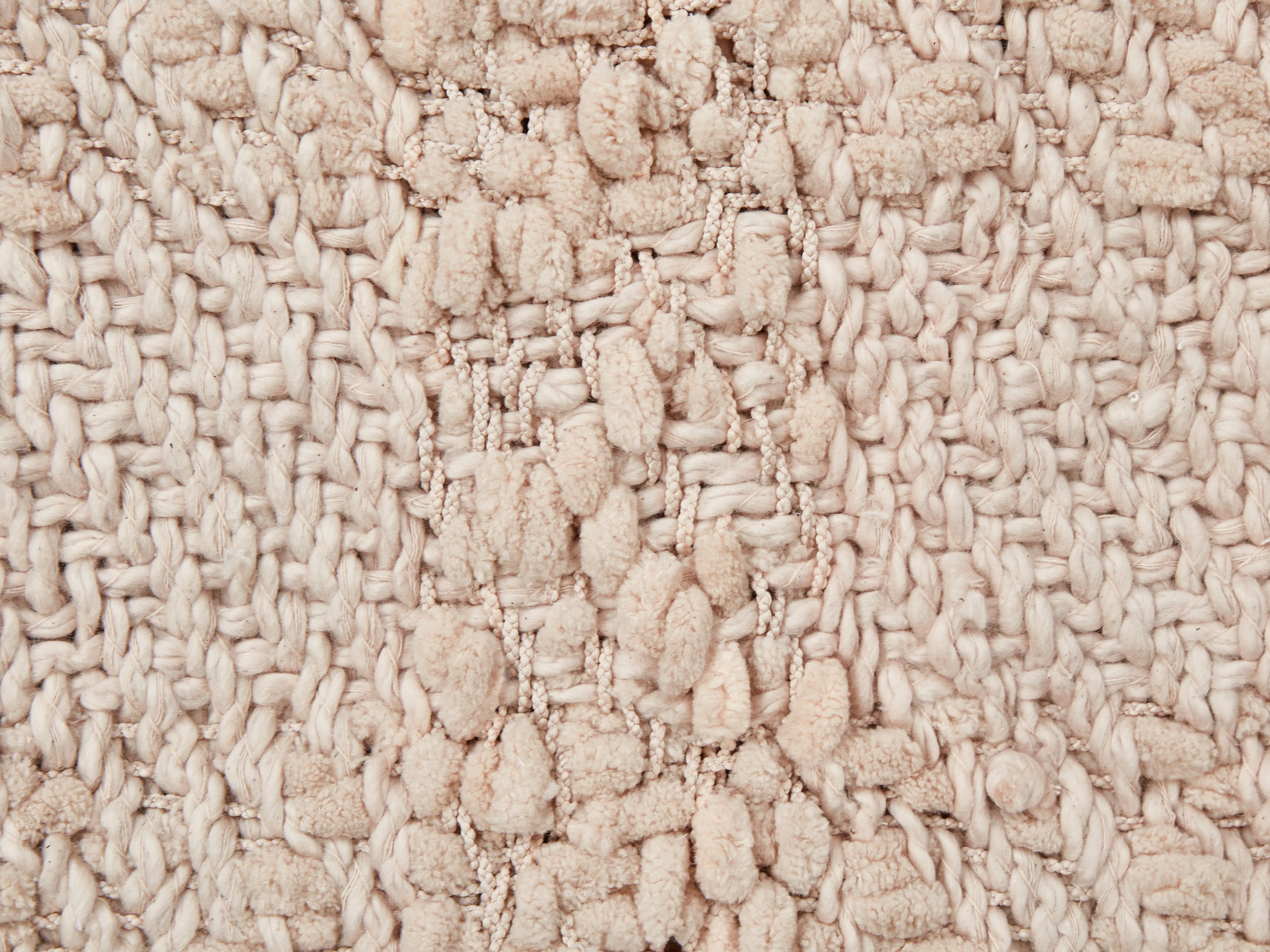 Plaid VELLA Katoen 220 x 240 cm Lichtbeige