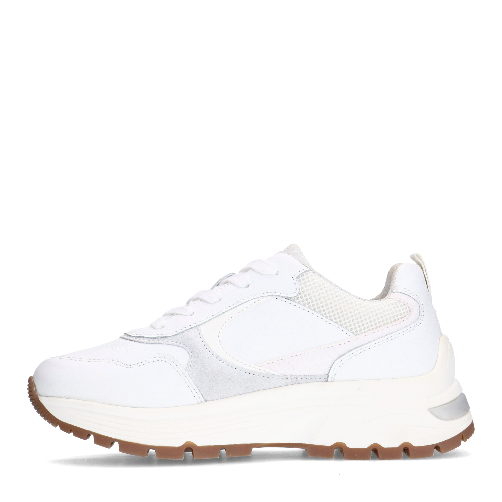 Witte leren sneakers