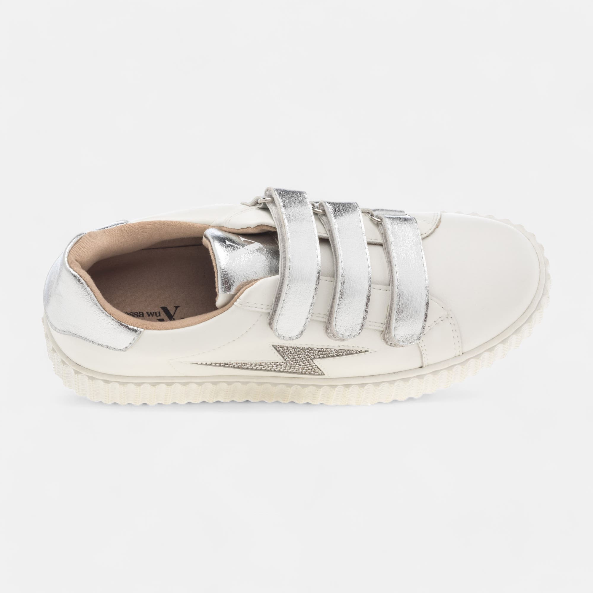 Baskets basses Femme argent