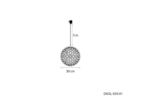 STT LED Dekofigur »ball, 30« Warmweiss