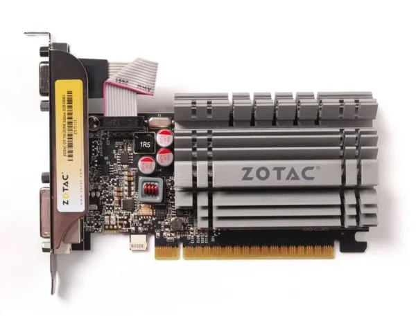 ZOTAC NVIDIA® GeForce® GT 730 - ZONE Edition - grafikkort - GF GT 730 - 2 GB DDR3 - PCIe 2.0 x16 lavprofil - DVI, D-Sub, HDMI - blæserløs