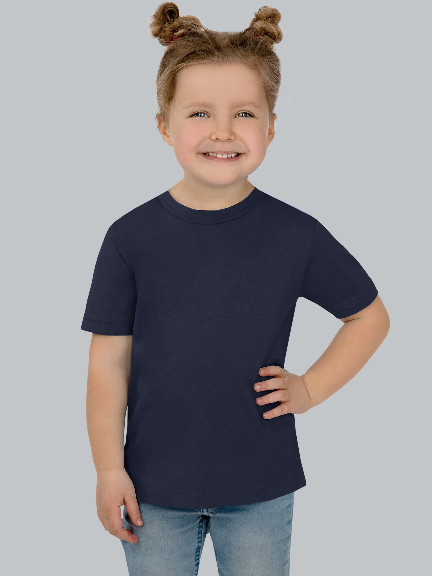 T-Shirt aus 100% Baumwolle Navy