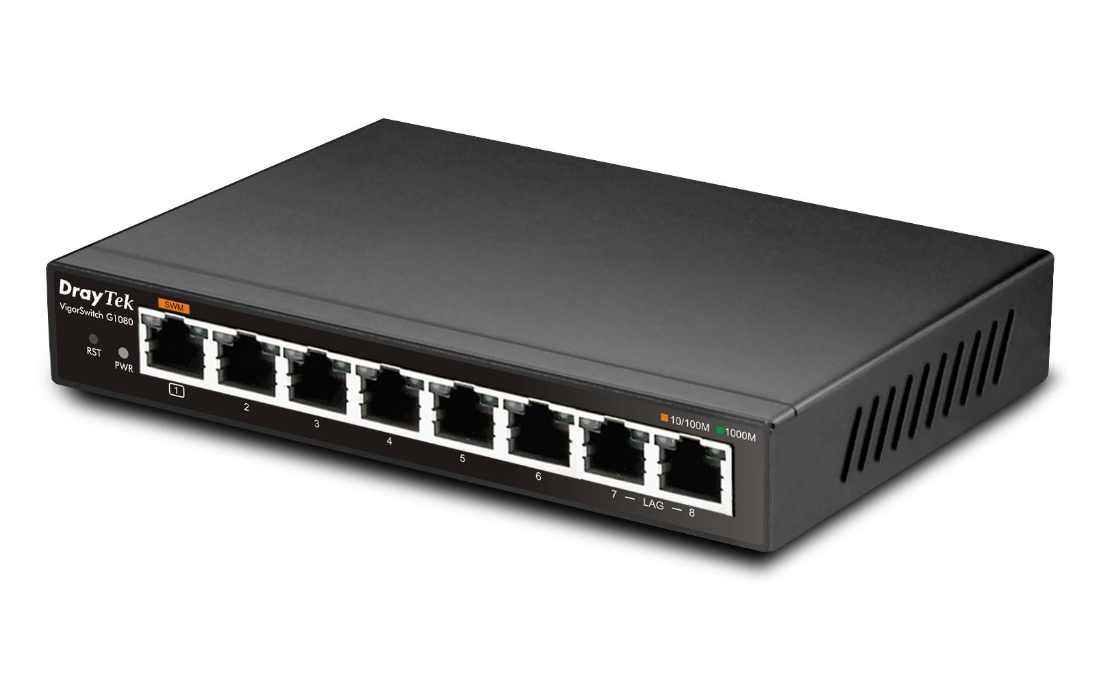 Switch VigorSwitch G1080 8 PortVigorSwitch G1080 8-Port Managed Gigabit Switch